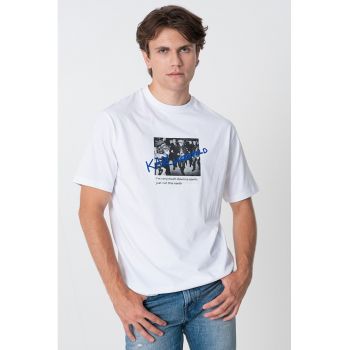 Tricou din bumbac cu imprimeu foto