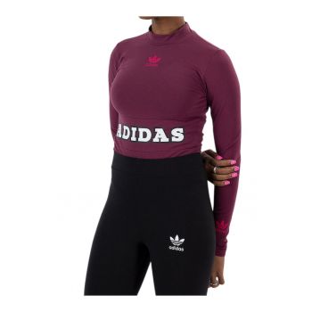 Bluza tip body cu imprimeu logo -