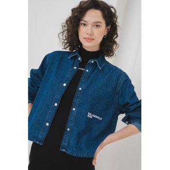 Camasa de denim cu capse