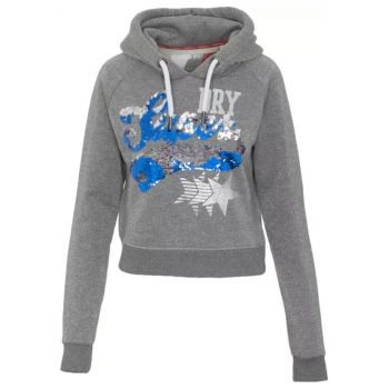 Hanorac cu logo din paiete -