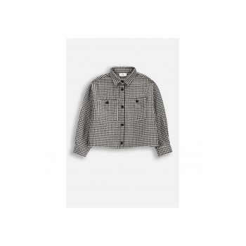 Jacheta-camasa cu imprimeu gingham