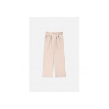 Pantaloni cu croiala ampla - Bej deschis