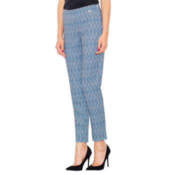 Pantaloni dama  M515 - model geometric - poliester - elegant