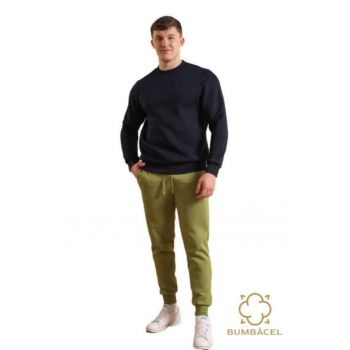 Pantaloni pentru barbati verzi cu siret Bumbacel