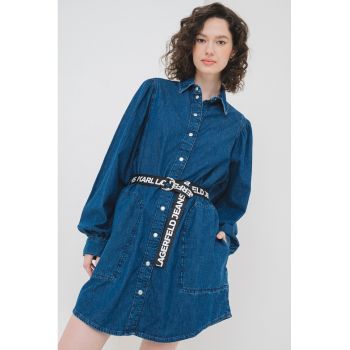Rochie-camasa dein denim cu capse