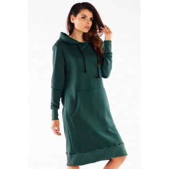 Rochie de bumbac - cu gluga