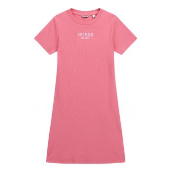 Rochie din amestec de bumbac cu logo