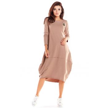 Rochie evazata tricotata fin -