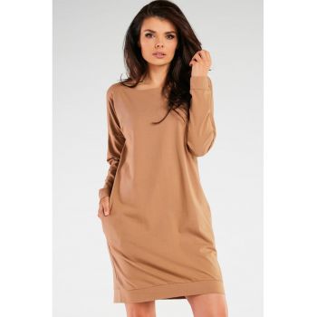 Rochie lejera de bumbac - cu maneci lungi