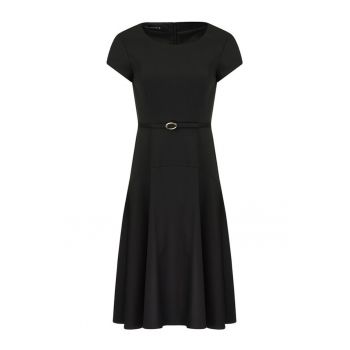 Rochie midi evazata cu talie accentuata - M
