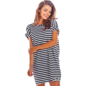 Rochie mini lejera cu maneci scurte -