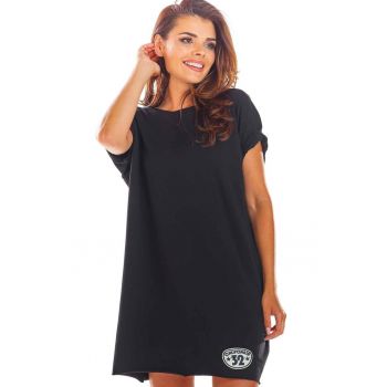 Rochie mini lejera cu maneci scurte -