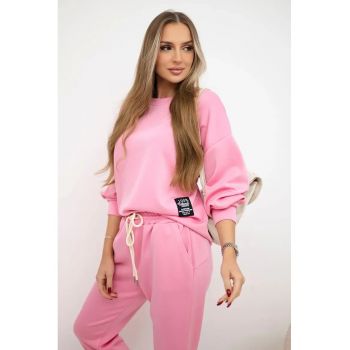 Set de bluza si pantaloni cu snur -