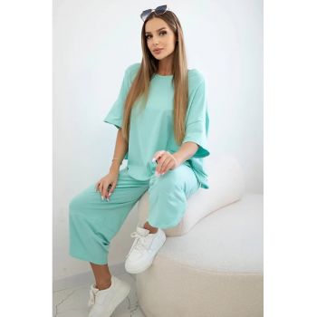 Set de tricou de bumbac si pantaloni -