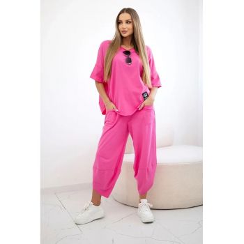 Set de tricou de bumbac si pantaloni -