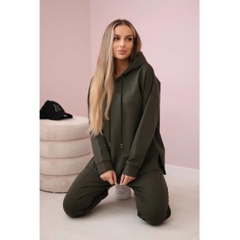 Set hanorac si pantaloni crop -