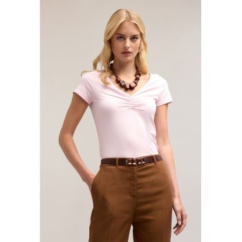 Tricou cu decolteu in V