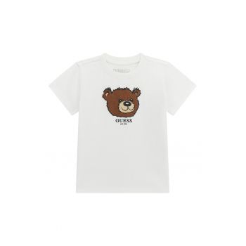 Tricou cu imprimeu grafic si logo
