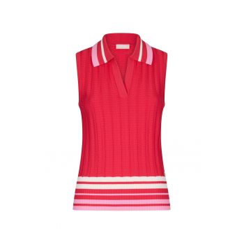 Tricou cu striatii si dungi - fara maneci