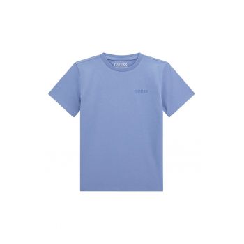 Tricou din bumbac cu imprimeu logo contrastant