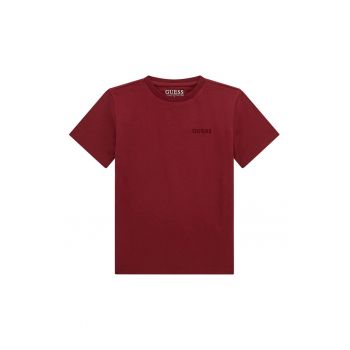 Tricou din bumbac cu imprimeu logo contrastant