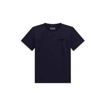 Tricou din bumbac cu imprimeu logo contrastant