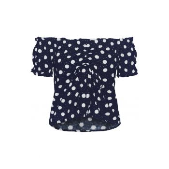 Bluza cu decolteu pe umeri -