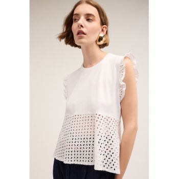 Bluza din dantela sangallo
