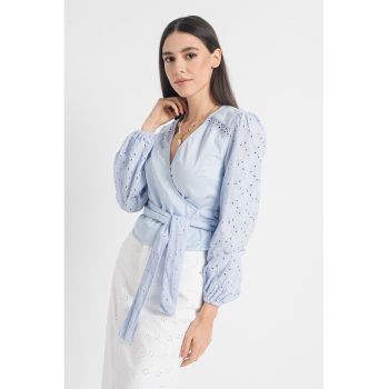 Bluza petrecuta din dantela San Gallo