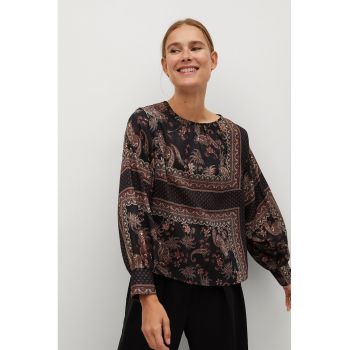 Bluza vaporoasa cu imprimeu paisley Eros