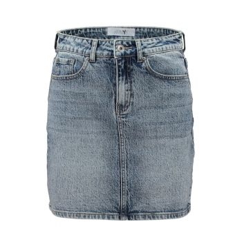 Fusta cambrata din denim
