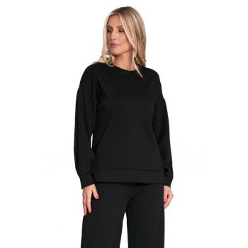 Hanorac dama  tricot - croi lejer - negru -