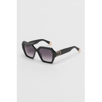 Ochelari de soare hexagonali cu lentile in degrade