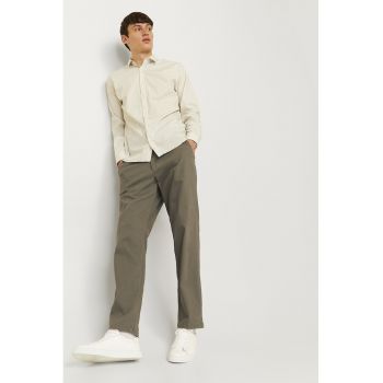 Pantaloni chino cu talie medie