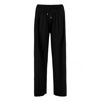 Pantaloni cu snur in talie si talie medie