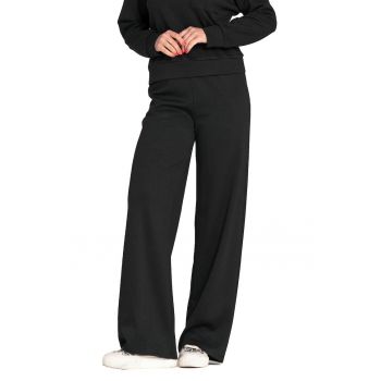 Pantaloni dama - tricot/elastan - negru - Pantaloni dama - tricot/elastan - negru -
