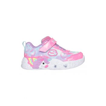 Pantofi sport Unicorn Charmer cu LED-uri si velcro