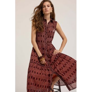 Rochie-camasa cu model geometric
