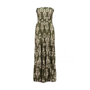 Rochie cu segment cu insertie elastica - fara maneci