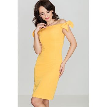 Rochie  K028 - galben - poliester