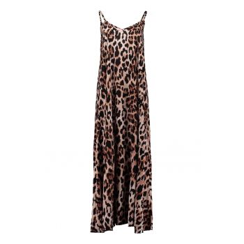 Rochie lunga cu animal print