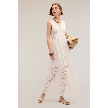 Rochie maxi cu perforatii