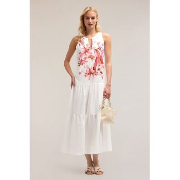 Rochie midi cu croiala in A