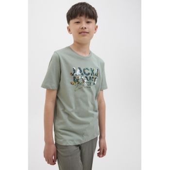 Tricou de bumbac cu imprimeu logo