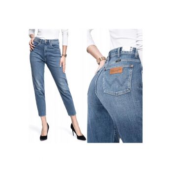 Blugi dama -  22855-79 - Bumbac - Lungi - Mom Fit - W26-L32 US - Albastru