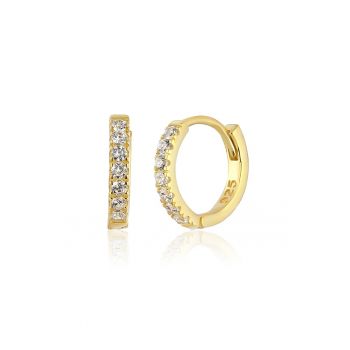 Cercei de argint veritabil 925 decorati cu zirconia