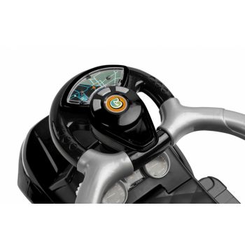 Masinuta Ride On fara pedale 3in1 Toyz Sport Car Black cu maner parental,Bara de protectie detasabila,Volan cu sunete si lumini,Spatiu de depozitare,Sistem antirasturnare,Spatar inalt,Siport picioare,Recomandata de la 12 luni