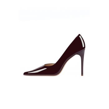 Pantofi D'Orsay din piele lacuita cu toc stiletto