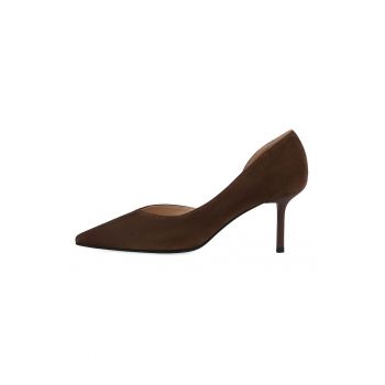 Pantofi de piele intoarsa cu toc stiletto