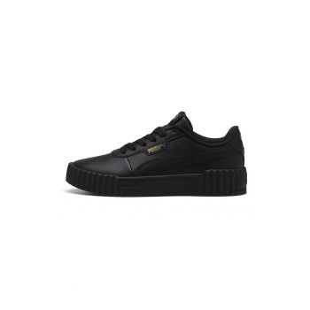 Pantofi sport din piele si piele ecologica cu detalii perforate Carina 3.0